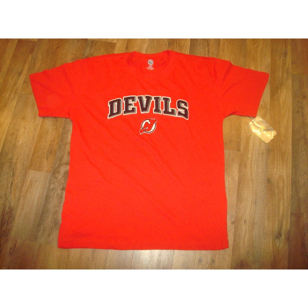 NEW JERSEY DEVILS EMBROIDERED NHL   00S Y2K  SZ- LG  SHIRT  VINTAGE L2